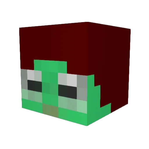 mrdoctorderpy Minecraft avatar head, 3D render