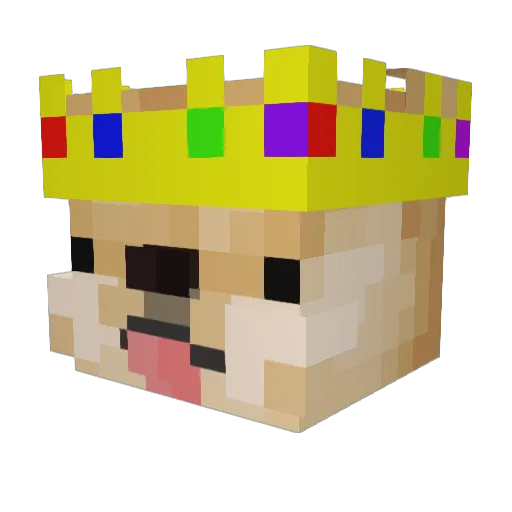 mrdogi1v Minecraft avatar head, 3D render
