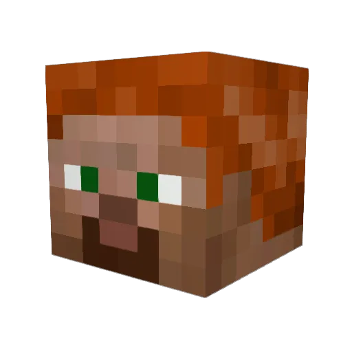 mrdooksy Minecraft avatar head, 3D render