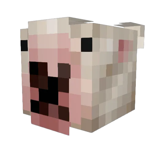 mredoggo Minecraft avatar head, 3D render