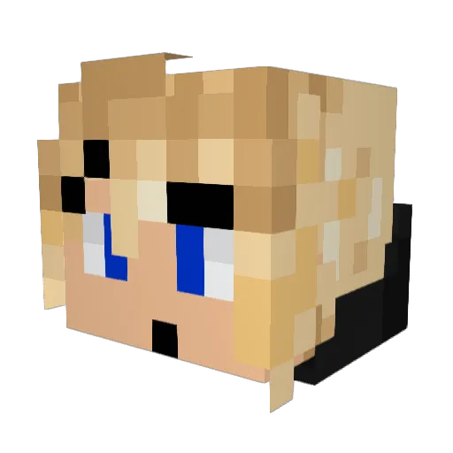 mreikowski Minecraft avatar head, 3D render