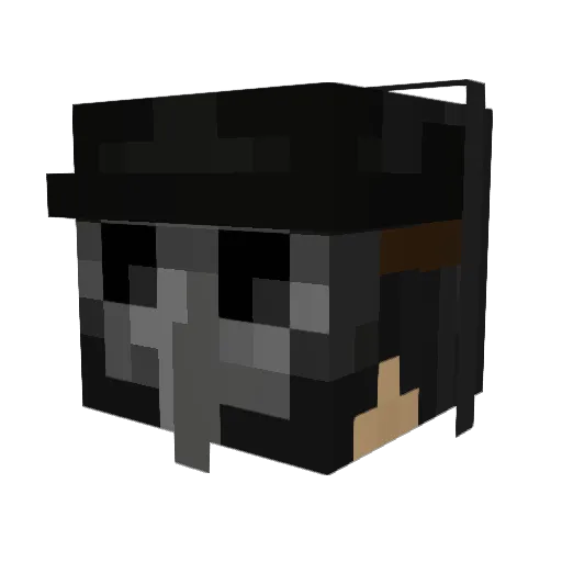 mrengelsYT Minecraft avatar head, 3D render