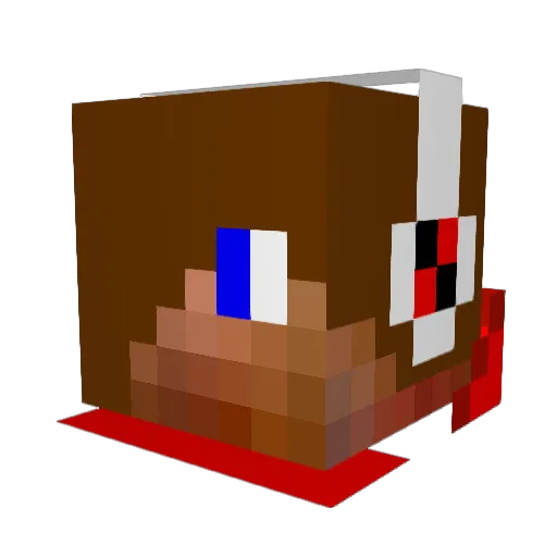 mretti Minecraft avatar head, 3D render