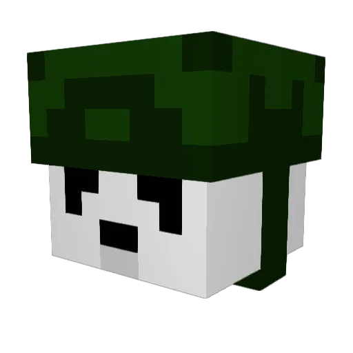 mrexelyon Minecraft avatar head, 3D render