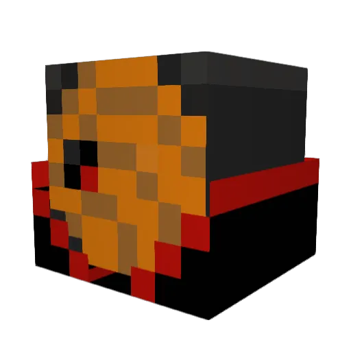 mrflamingchicken Minecraft avatar head, 3D render