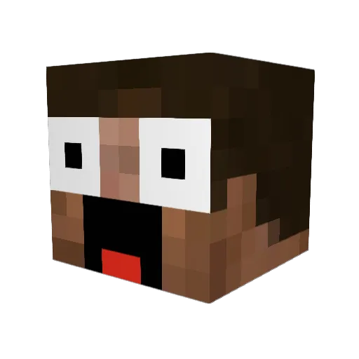 mrflipper2 Minecraft avatar head, 3D render