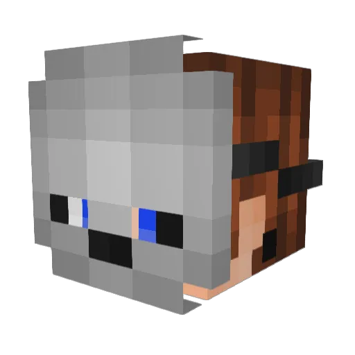 mrfondon101 Minecraft avatar head, 3D render