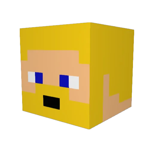 mrfuzzypants1000 Minecraft avatar head, 3D render