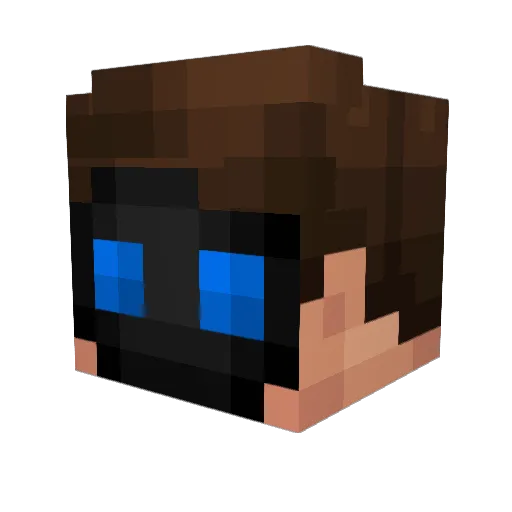 mrg2401 Minecraft avatar head, 3D render