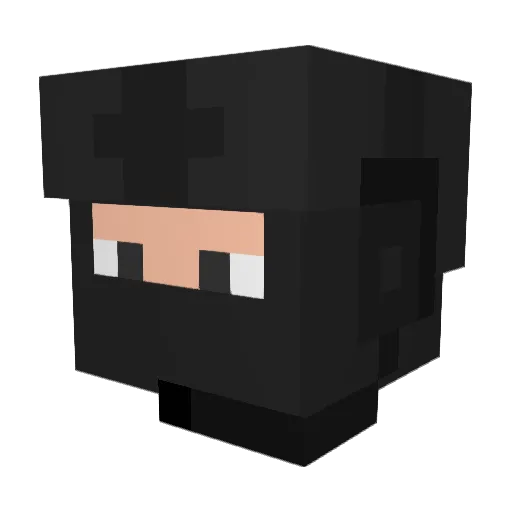 mrgametiger Minecraft avatar head, 3D render