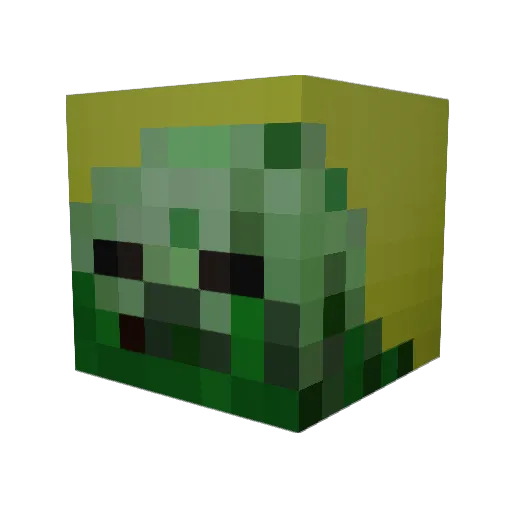 mrgamezombie217 Minecraft avatar head, 3D render