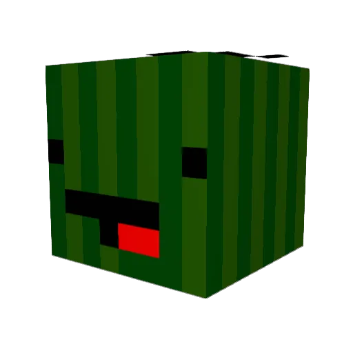 mrgoodandevil Minecraft avatar head, 3D render