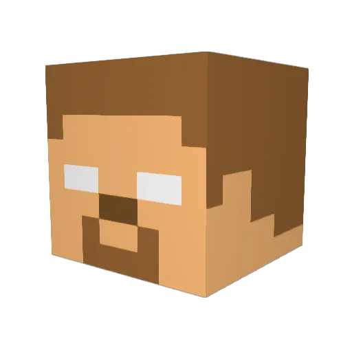 mrguy09 Minecraft avatar head, 3D render
