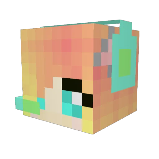 mrhamburger04 Minecraft avatar head, 3D render