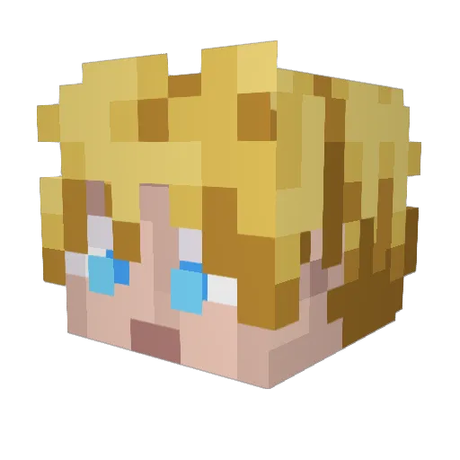 mrhd1995 Minecraft avatar head, 3D render
