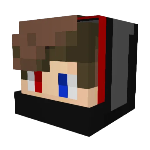 mricine Minecraft avatar head, 3D render