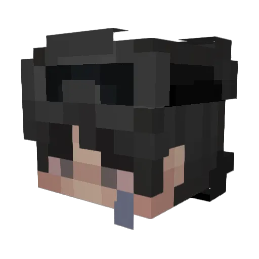 mriilsaen Minecraft avatar head, 3D render