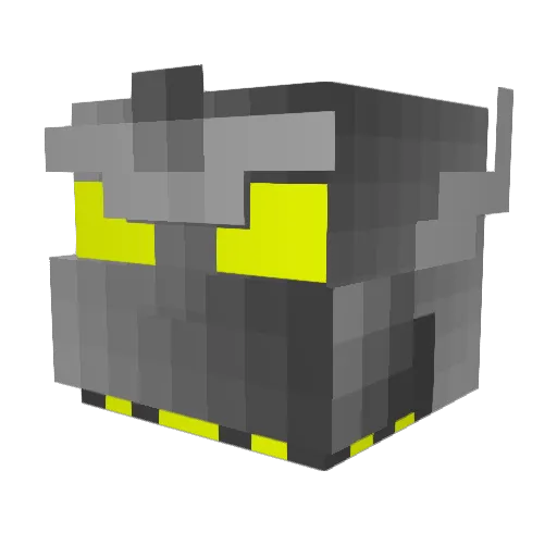 mrjakster Minecraft avatar head, 3D render
