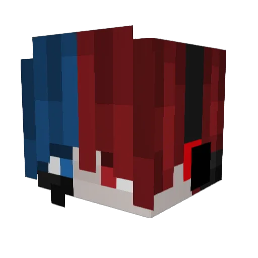 mrjb_ Minecraft avatar head, 3D render