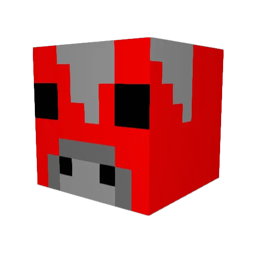 mrju4n Minecraft avatar head, 3D render