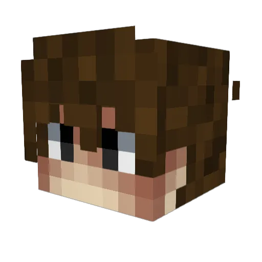 mrk1901 Minecraft avatar head, 3D render