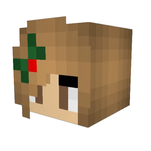 mrk44 Minecraft avatar head, 3D render