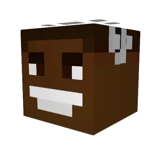 mrkapu Minecraft avatar head, 3D render