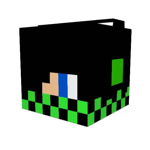mrkarlova Minecraft avatar head, 3D render