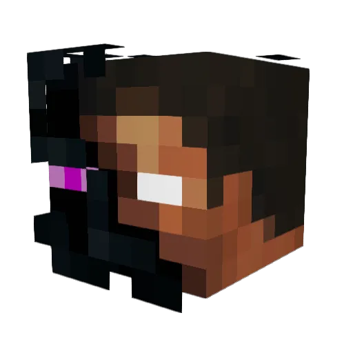 mrkibbls Minecraft avatar head, 3D render