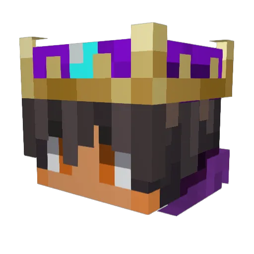 mrking128 Minecraft avatar head, 3D render
