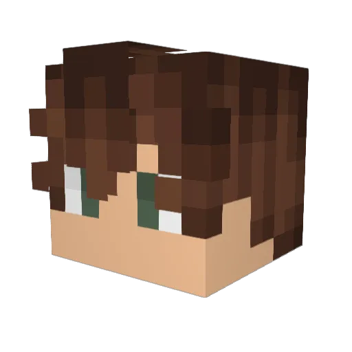 mrking360com Minecraft avatar head, 3D render