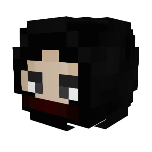 mrkm_ Minecraft avatar head, 3D render