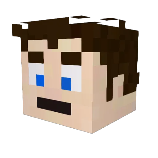 mrkniceguy Minecraft avatar head, 3D render