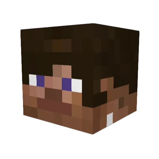 mrkoch_7 Minecraft avatar head, 3D render