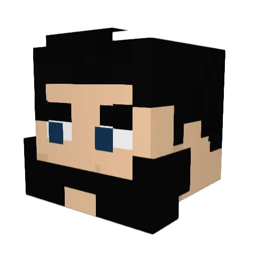 mrkool33 Minecraft avatar head, 3D render