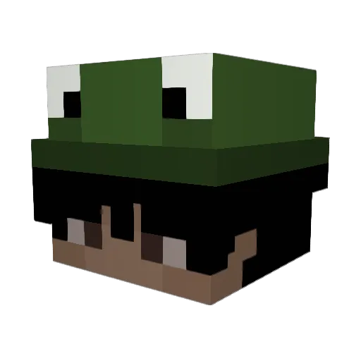 mrkracks Minecraft avatar head, 3D render