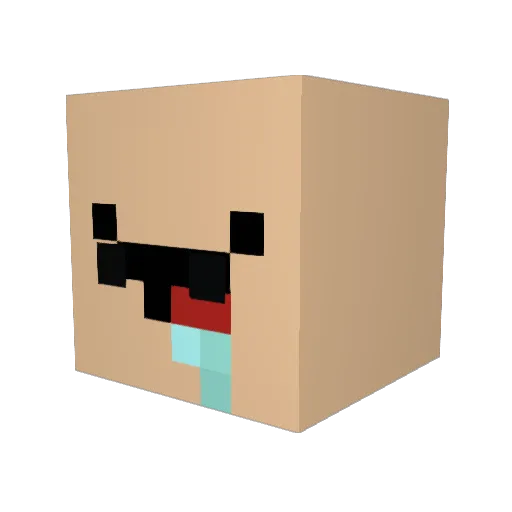 mrkthecoolest Minecraft avatar head, 3D render