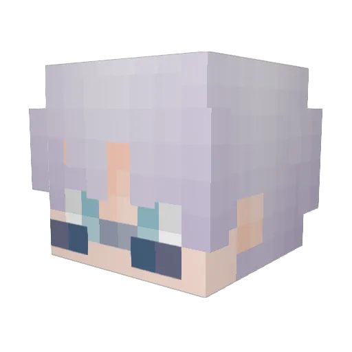 mrkunoso Minecraft avatar head, 3D render