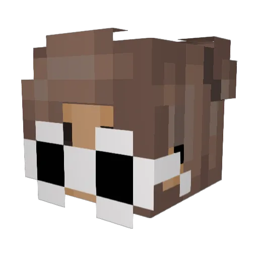 mrl1230 Minecraft avatar head, 3D render