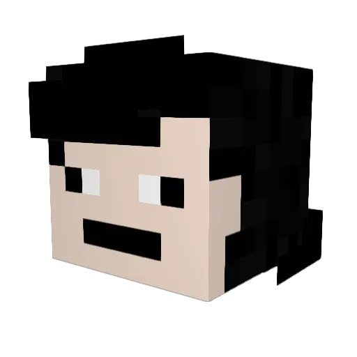 mrl4ma Minecraft avatar head, 3D render