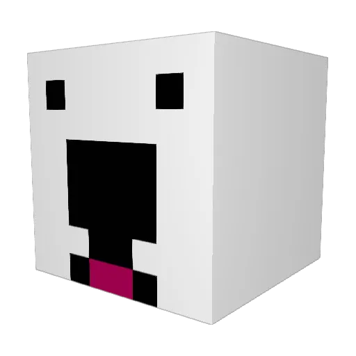 mrleafs Minecraft avatar head, 3D render