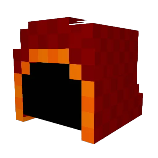 mrlegendarytop Minecraft avatar head, 3D render