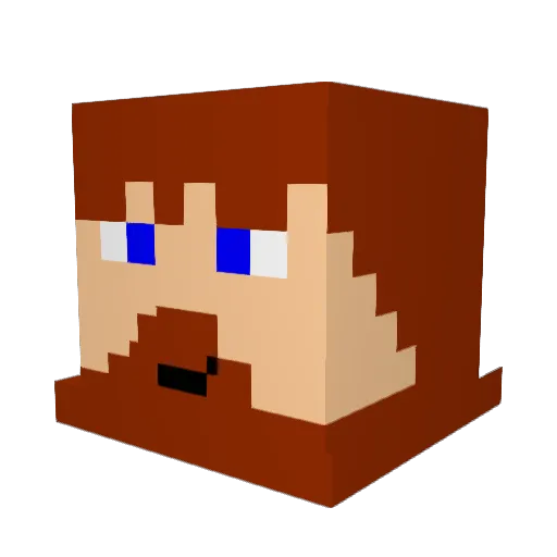 mrlego77 Minecraft avatar head, 3D render
