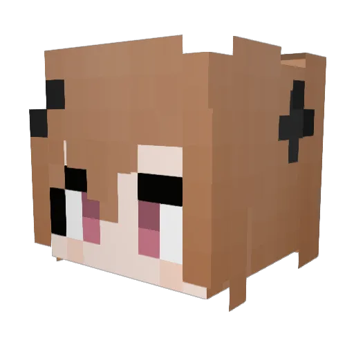 mrlisuf Minecraft avatar head, 3D render
