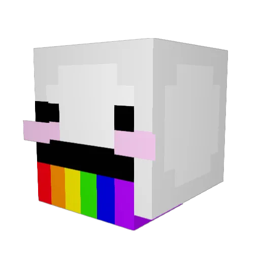 mrlolzz Minecraft avatar head, 3D render