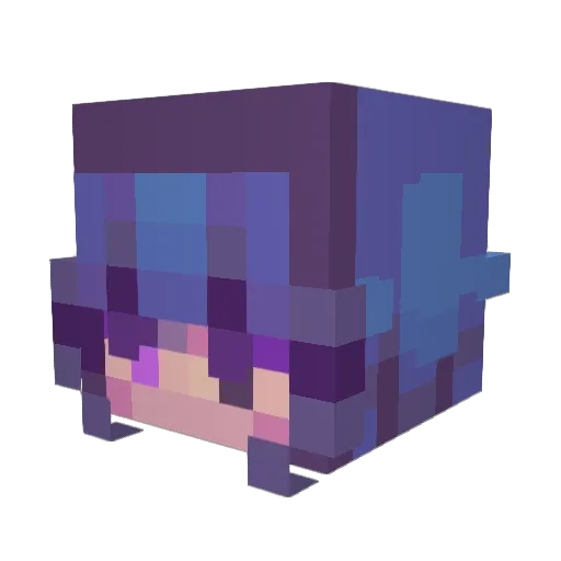 mrlverson Minecraft avatar head, 3D render