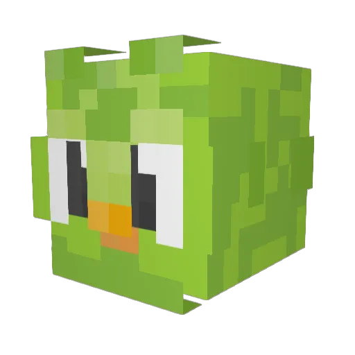 mrman443 Minecraft avatar head, 3D render