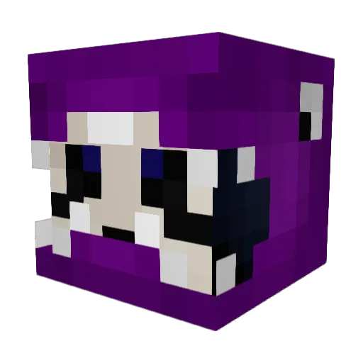 mrmarshmallows Minecraft avatar head, 3D render
