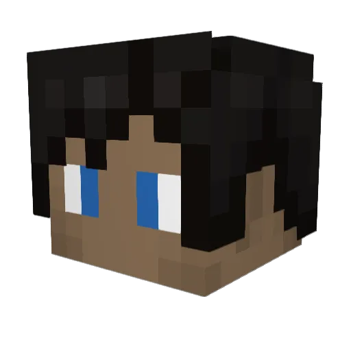 mrmartin3s Minecraft avatar head, 3D render