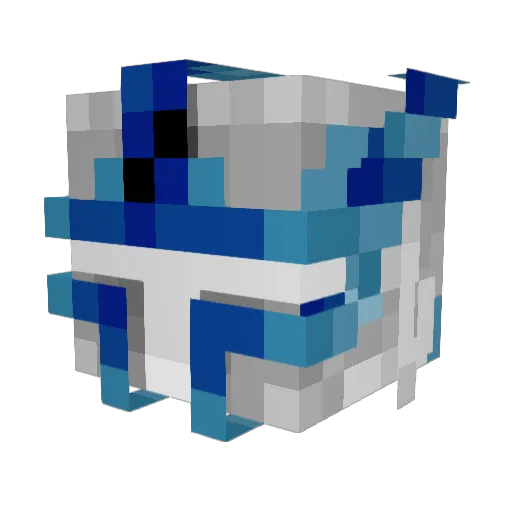 mrmask95 Minecraft avatar head, 3D render